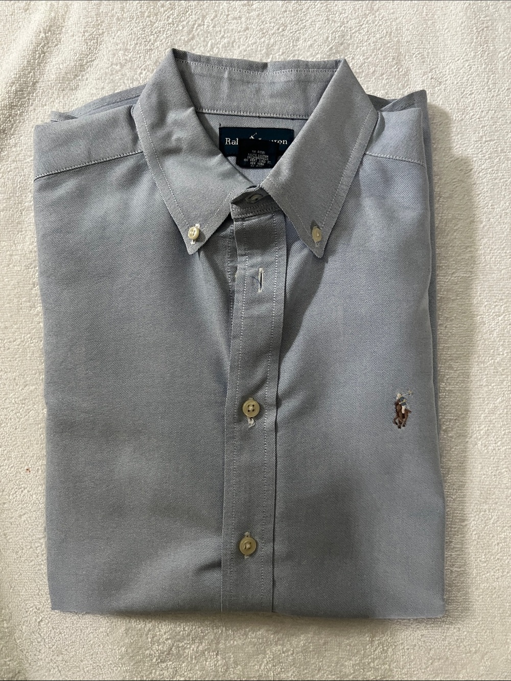 Ralph Lauren Boy’s Blue Button Down Shirt, Size 16
